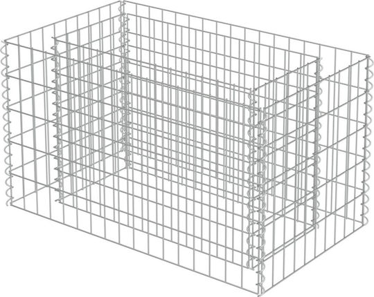 vidaXL Raised Planter Garden Fencing Material 1pcs Silver
