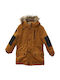 Hashtag Kids Parka Long Hooded Brown