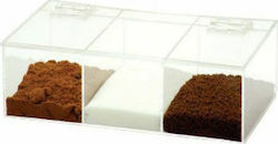Novatex Kaffeekiste Transparent 3 Sitze L30xB17xH9cm Novatex Kaffeekiste Transparent 3 Sitze L30xB17xH9cm