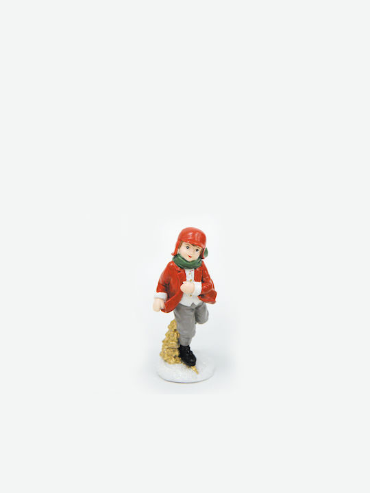 Faitakis Pack Christmas Plastic Figure Toddler Red Length 5cm