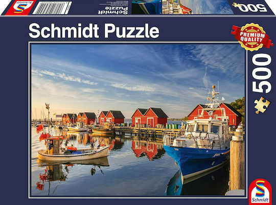 Puzzle White Wiek Fishing Port 2D 500 Κομμάτια