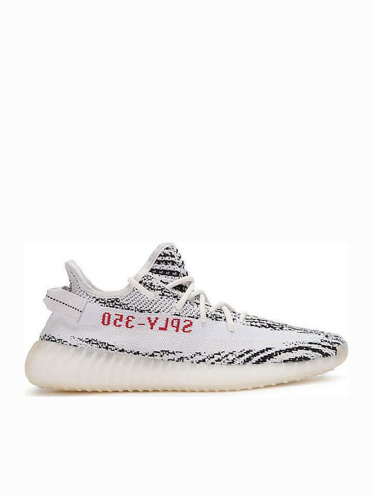 Adidas Yeezy Boost 350 V2 Ανδρικά Sneakers White / Core Black / Red