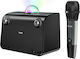 Hoco Karaoke Speaker With Wireless Microphone And Lighting Effects BS41 Warm Sound HC-BS41 Black