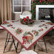 Teoran Christmas Fabric Tablecloth Ornament L140xW140cm