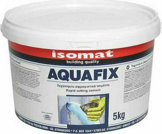 Isomat Aquafix Υπερταχείας Πήξης Σφραγιστικό Τσιμέντο (Γκρι) 5kg