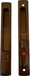 Martin Lock for Sliding Aluminum Doors Brown