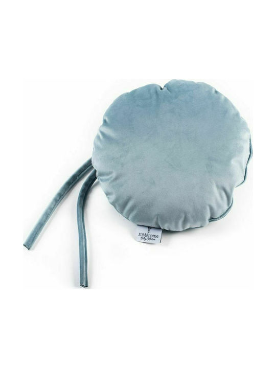 Joma Home Διακοσμητικό Μαξιλάρι Κούνιας Velutto Κύκλος Γαλάζιο 30x30cm