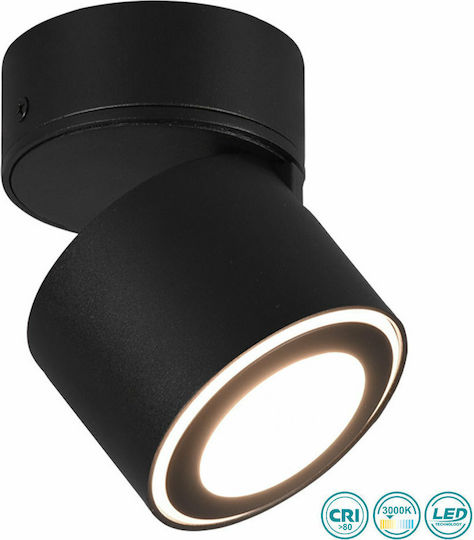 Trio Lighting Taurus Monos LED Alb Cald Spot în Culoare Negru