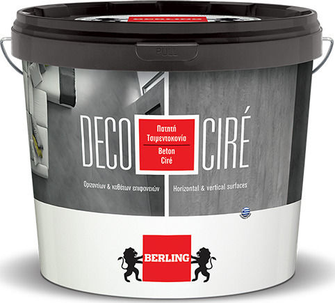 Berling Deco Cire Πατητή Τσιμεντοκονία Οριζοντίων & Κάθετων Επιφανειών Γκρι 15kg