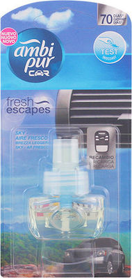 Ambi Pur Car Refill Air Vent Air Freshener Liquid Fresh Escapes Sky 7ml