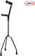 OrthoDynamic Tripod Walking Stick Black 15032