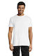 Sol's Regent Ανδρικό Διαφημιστικό T-shirt Κοντομάνικο σε Λευκό Χρώμα
