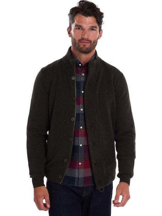 Barbour Knitted Cardigan Seaweed