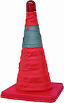 Carpoint Plastic Cone Red Τηλεσκοπικός με Λαμπάκι H39cm