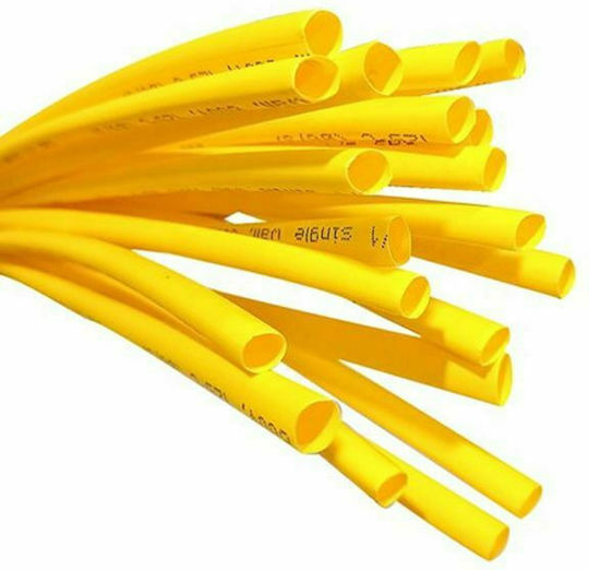 SAS Heat-Shrink Tubing with Internal Adhesive and Shrinkage Ratio 2:1 1m Yellow (10mm) Yellow ΑΚ-ΤΗ-313