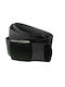 Emerson Men's Fabric Webbing Belt Wide Elastic Belt Ebony