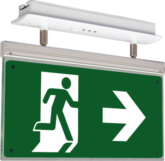 Olympia Electronics LED Φωτιστικό Ασφαλείας Εξόδου με Τροφοδοσία Μπαταρίας SLD-28/SP