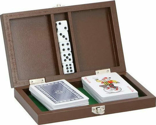 Set Pachet de cărți 2 bucăți Plastifiată în cutie de lemn
