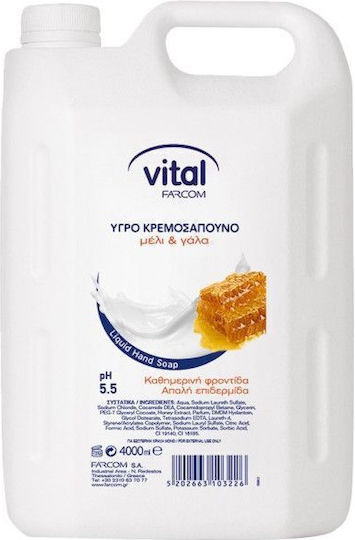 Farcom Vital Ανταλλακτικό Κρεμοσάπουνο Μέλι 4000ml