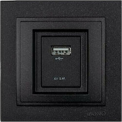 Mono Electric Despina Χωνευτή Πρίζα με 1 Θύρα U...