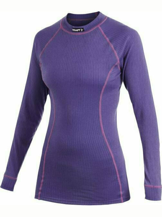 CRAFT ACTIVE CREWNECK LS VISION/CONTRAST (PURPLE)