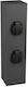 Trio Lighting Garden Διπλή Επιδαπέδια Πρίζα Ρεύματος Στεγανή 40x10x10cm Μαύρη