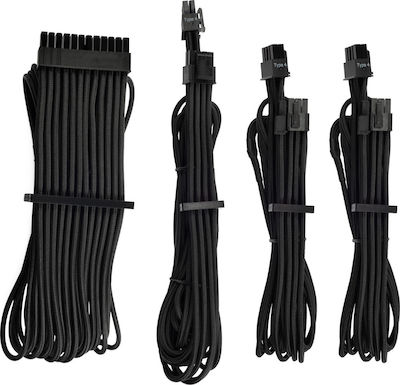 Corsair Sleeved PSU Cables Starter Kit Type 4 Gen 4 Μαύρο (CP-8920215)