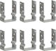 vidaXL Garden Fence Post Support Galvanized 15c...
