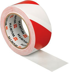 Wurth Adhesive Marking Tape Multicolour Δαπέδου Κόκκινη/Λευκή W5cm x L33m 0899615013