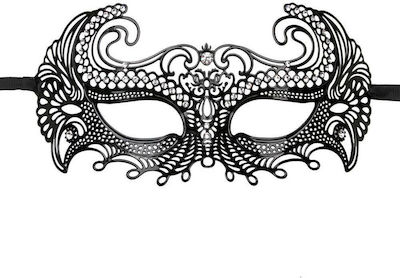 Easytoys Venetian Metal Mask in Schwarz Farbe ET114BLK