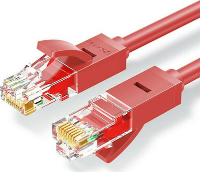 Ugreen NW102 U/UTP Cat.6 Καλώδιο Δικτύου Ethernet 2m Κόκκινο