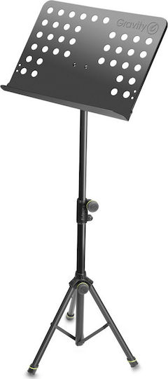 Gravity NS-411 Notenständer Orchester Höhe 66-120cm Schwarz GNS411