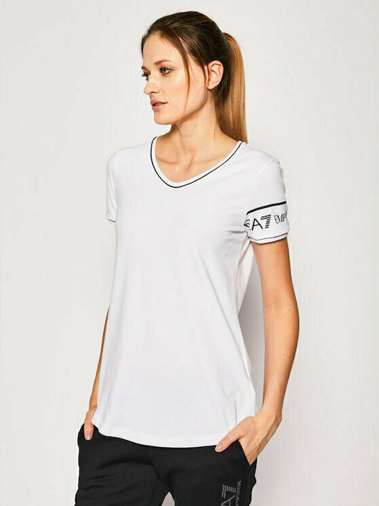 Emporio Armani Women's T-shirt White 3HTT28TJ12Z-1100