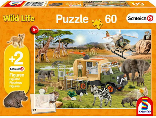 Puzzle pentru Copii Animal Rescue pentru 5+ ani+ Ani 60buc Schleich-S