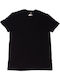 Minerva 11075-45 Men's Short Sleeve Undershirt Black