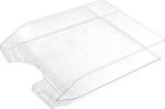 +Efo Transparent Filing Tray Plastic White