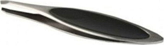 Ro-Ro Accessories Eyebrow Tweezer with Slanted Nose Black
