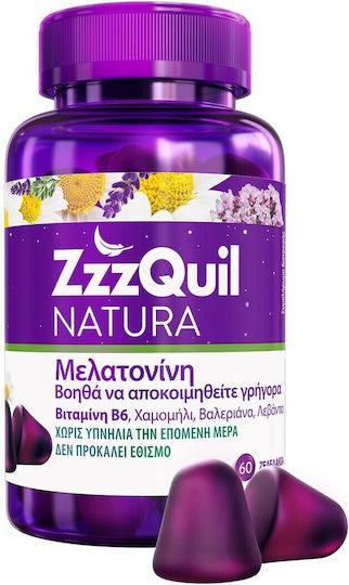 ZzzQuil Natura Melatonin Συμπλήρωμα για τον Ύπνο 60 ζελεδάκια Forest Fruits