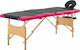 vidaXL Physiotherapy Bed Portable Foldable Black Wooden 191x70cm 4 Positions