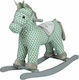 Kikka Boo Rocking Toy Horse for 18++ months With Sound with Max Load Capacity 30kg Green