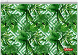 ErichKrause Φάκελος με Φερμουάρ Πράσινος Tropical Leaves