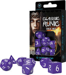 Q Workshop Classic Runic Dice Set Зарове Лилаво...