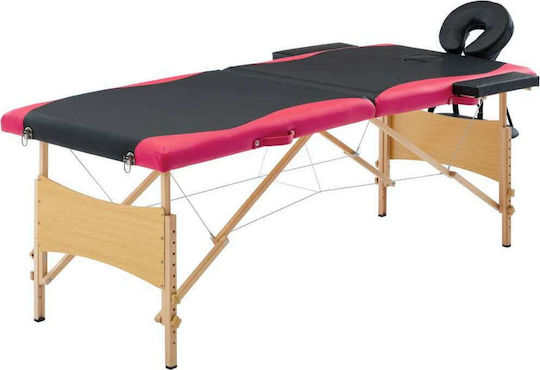 vidaXL Physiotherapy Bed Portable Foldable Wooden 191x70cm 2 Positions