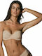 Luna Secret Sense Strapless Bra without Padding Underwire Beige