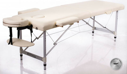 Rest Pro ALU 2 M Aluminum Portable/Folding Ecru Massage and Physiotherapy Bed 213x85cm