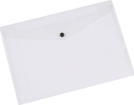 Economix Ordner Transparent mit Schaltfläche für Papier A3
