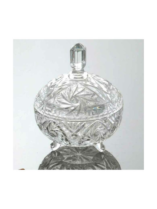 Homestyle Glass Sweet Jar Windmill with Lid Transparent 16x16x19.5cm