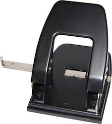 Black Red Paper 2-Hole Puncher with Guide for 40 Sheets