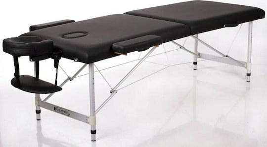 Rest Pro ALU 2 S Легло Масаж и Физиотерапия Портативно/Сгъваемо Черен от Алуминий 175x55см.