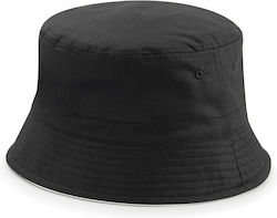 Beechfield B686 Fabric Hat Bucket Black / Light Grey